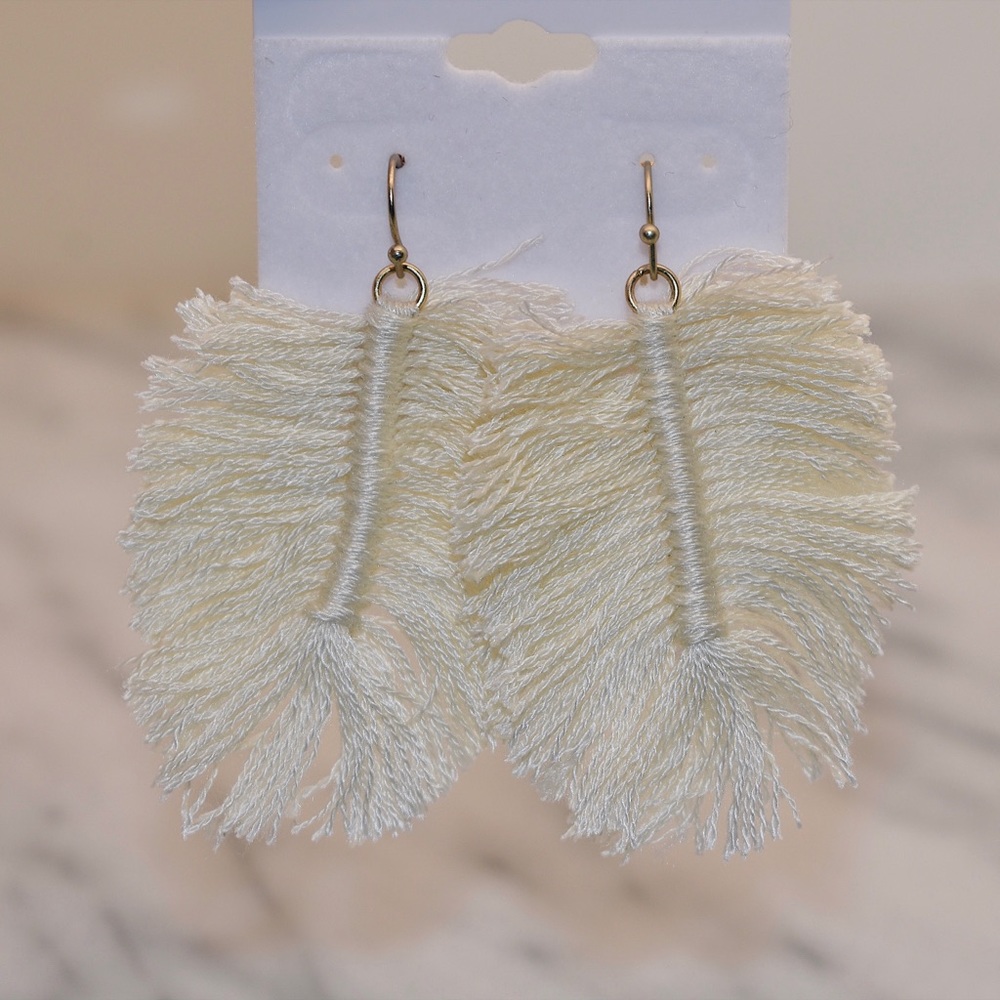Feather earrings